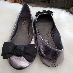 Zara Silver Flats